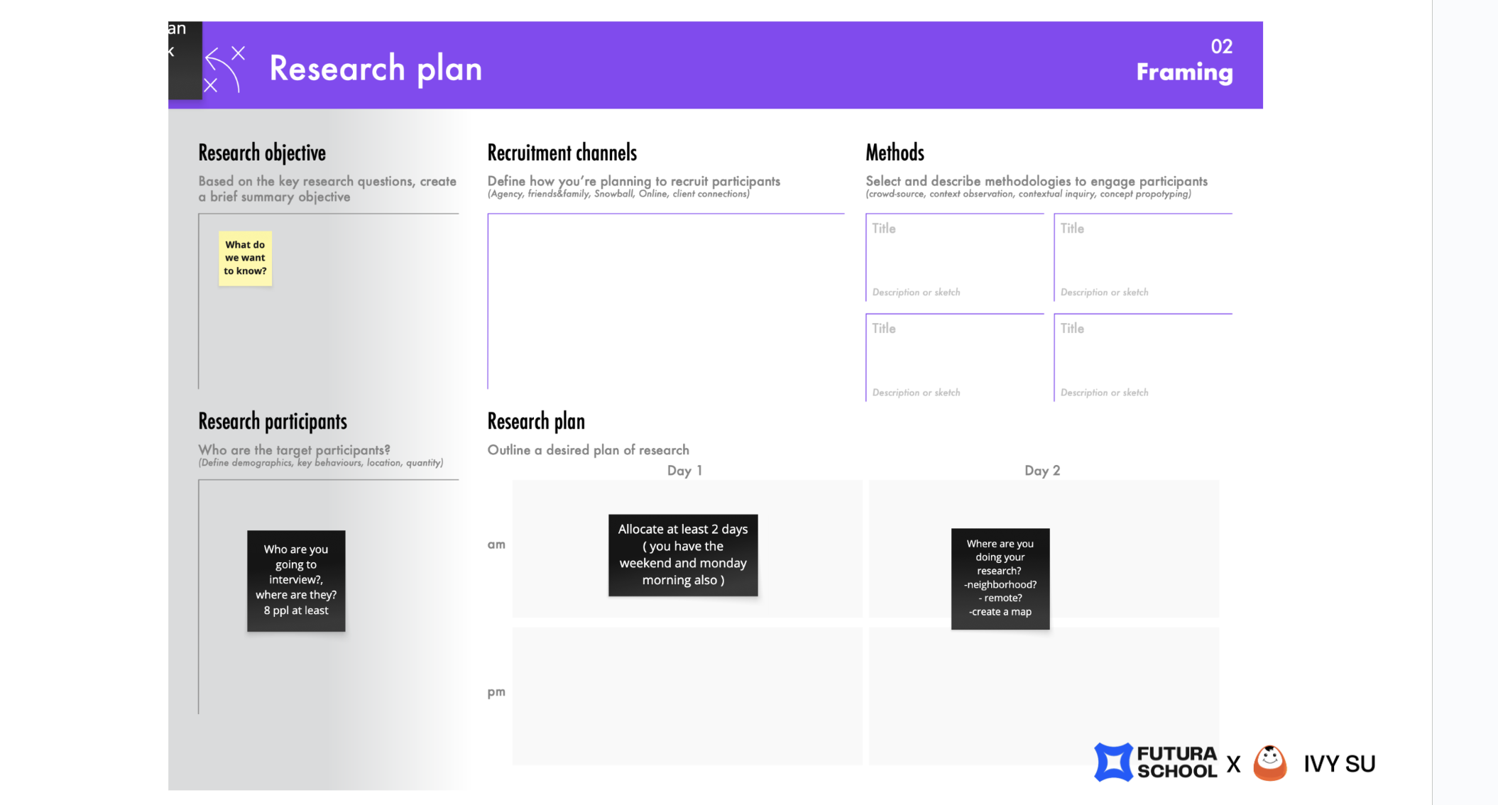 ux research plan